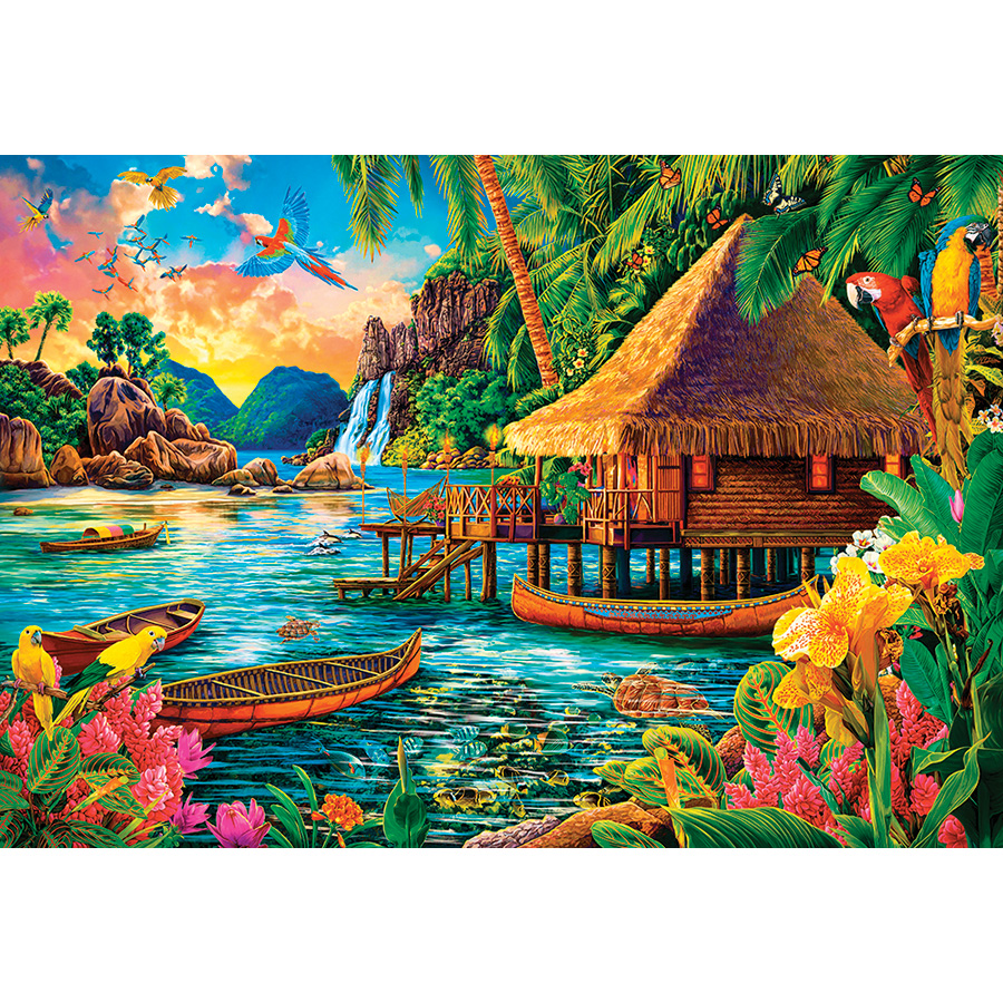 puzzle - Isola tropicale - 1000 pezzi - Castorland