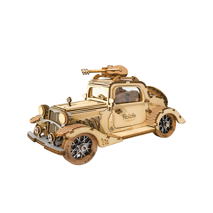 Puzzle in legno 3D - Auto d'epoca - ROKR