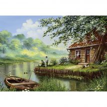 puzzle - Art Puzzle - Pesca di fine giornata - 500 pezzi