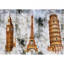 puzzle - Art Puzzle - Tre città, tre torri - 1000 pezzi