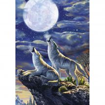 puzzle - Art Puzzle - Luna piena dei lupi - 1000 pezzi