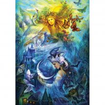 puzzle - Art Puzzle - Principesse del giorno e della notte - 1000 pezzi