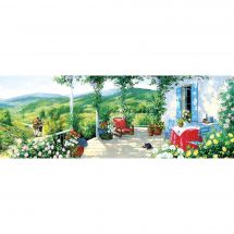 puzzle - Art Puzzle - Ospite in veranda - 1000 pezzi