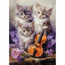 puzzle per bambini - Castorland - Gattini musicali - 260 pezzi