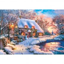 puzzle - Castorland - Casetta invernale - 500 pezzi