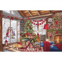 kit ricamo a punto croce - Letistitch - Chalet di Natale