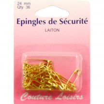 spilla - Couture loisirs - Spille di sicurezza dorate - 24 mm