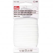 Merceria - Elastici - Prym - Nastro elastico bianco super morbido 5mm - 15 m