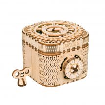 Puzzle meccanico in legno 3D - ROKR - Scatola del tesoro