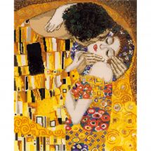 Kit per ricamo a punto croce con perline - Riolis - Il bacio di Klimt