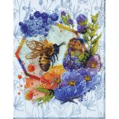 Kit di ricamo con perline - Abris Art - Miele di fiori