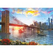 puzzle - Art Puzzle - Tramonto su New York - 1000 pezzi