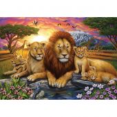 puzzle - Art Puzzle - La famiglia del leone - 1000 pezzi