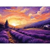 Kit ricamo diamante su telaio - Art City - Lavanda al tramonto