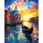 Kit ricamo diamante su telaio - Art City - Tramonto a Venezia