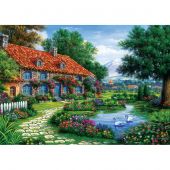 puzzle - Art Puzzle - Giardino dei cigni - 1500 pezzi