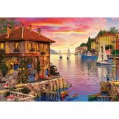 puzzle - Art Puzzle - Il porto del Mediterraneo - 1500 pezzi