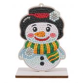 statuetta di diamante - Crystal Art D.I.Y - Pupazzo di neve