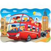 puzzle per bambini - Castorland - Autobus di Londra - 20 articoli