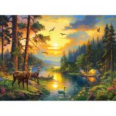 puzzle - Castorland - Tramonto nella foresta - 3000 pezzi