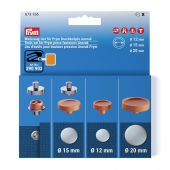 Accessorio cucito - Prym - Set di attrezzi per i bottoni a pressione Anorak - 12-15-20 mm