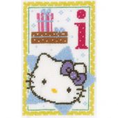 kit ricamo a punto croce - Vervaco - Hello Kitty lettera I