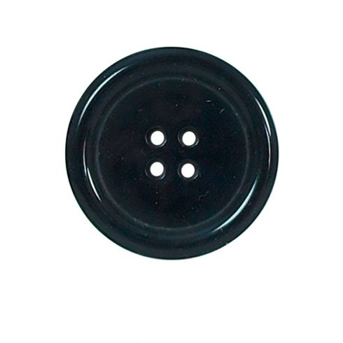 Confezione da 12 bottoni neri da 25 mm – 4 fori piccoli rotondi in plastica  – bordo esterno spesso : : Casa e cucina