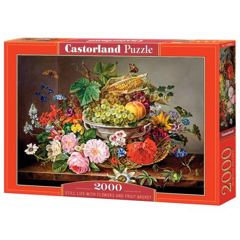 puzzle - Natura morta con fiori - 2000 pezzi - Castorland