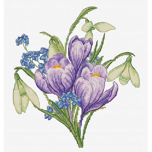 Crocus di carta per le decorazioni di Primavera