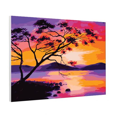 Kit di pittura per numero - Tramonto - Craft Buddy