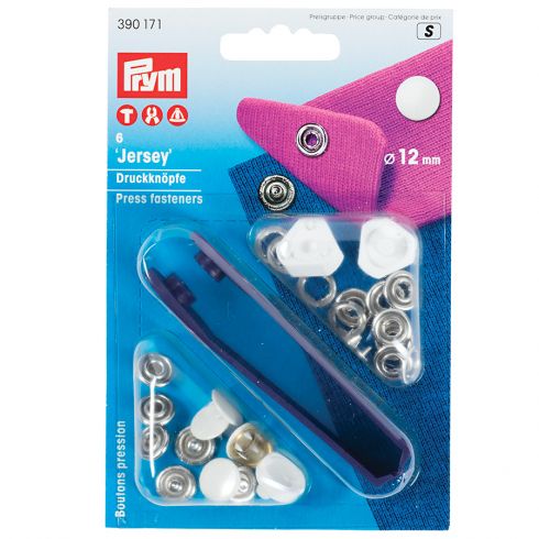 Bottoni a pressione - Kit bottoni a pressione Jersey - 12 mm - Prym