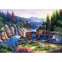 puzzle - Art Puzzle - Viaggiare in treno - 1000 pezzi