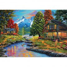 puzzle - Art Puzzle - Due rive, una foresta - 2000 pezzi