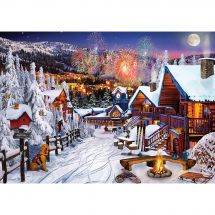 puzzle - Art Puzzle - Parco giochi invernale - 1000 pezzi