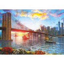 puzzle - Art Puzzle - Tramonto su New York - 1000 pezzi