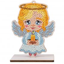 statuetta di diamante - Crystal Art D.I.Y - Cuscino da ricamare angelo