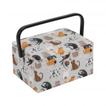 Scatola potalavoro - Hobby Gift - Gatti - Taglia M