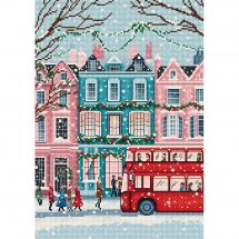 kit ricamo a punto croce - Letistitch - Neve a Londra