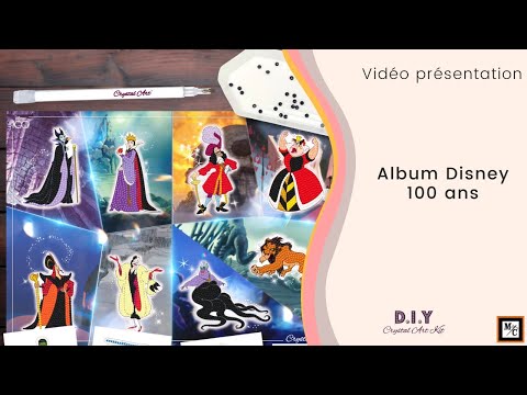 Porta-diamanti Crystal Art D.I.Y 100 anni di album di figurine Disney